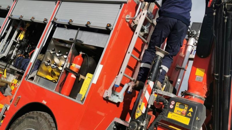 Пожар горя в Окръжната следствена служба във Враца